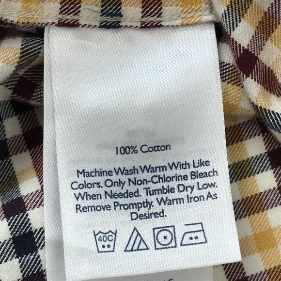 Eddie Bauer Button Down Shirt Men's XXL Relaxed Fit Long Sleeve Casual Cotton - Picture 8 of 8